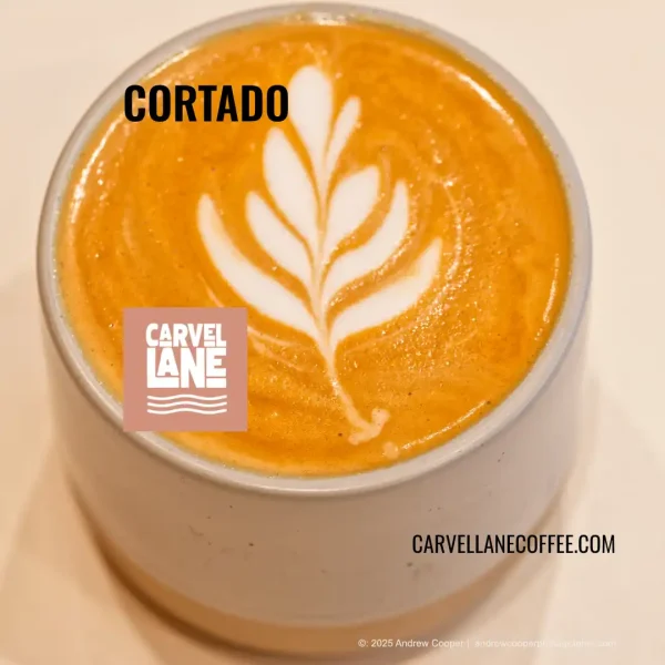 cortado at Carvel Lane Coffee Cowes Isle of Wight