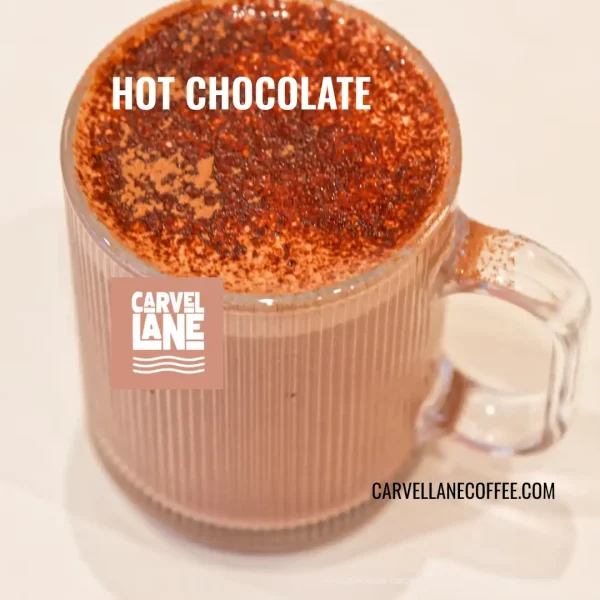 hot chocolate at Carvel Lane Coffee Cowes Isle of Wight