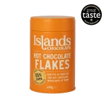 Islands Chocolate 55% Dark Hot Chocolate Flakes at Carvel Lane Coffee Cowes Isle of Wight