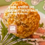 Lemon Apricot and Coconut Energy Balls