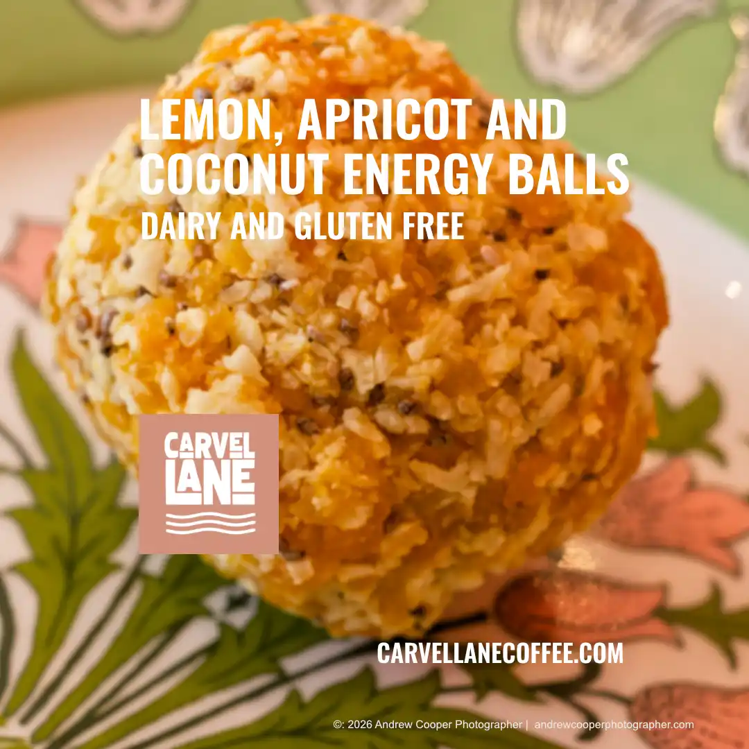 Lemon Apricot and Coconut Energy Balls