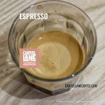 espresso at Carvel Lane Coffee Cowes Isle of Wight